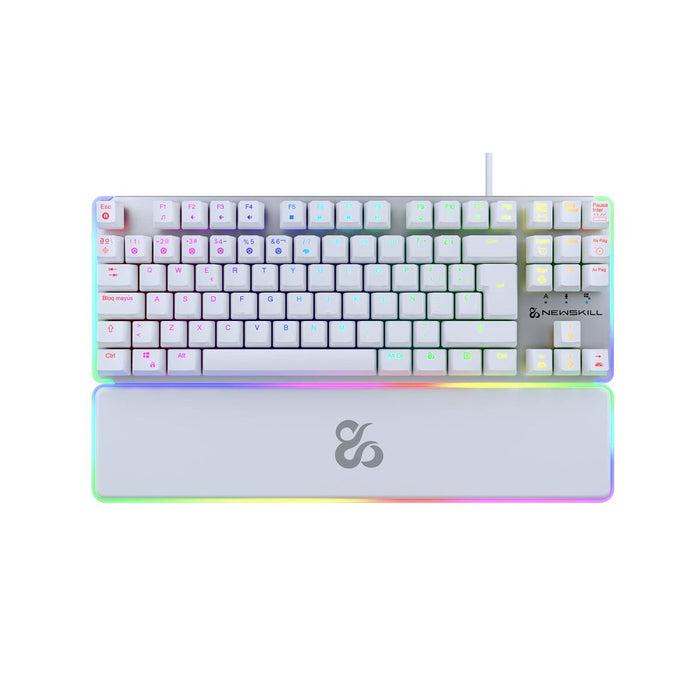 Tastatură Gaming Newskill Gungnyr TKL Pro Ivory LED RGB Qwerty Spaniolă
