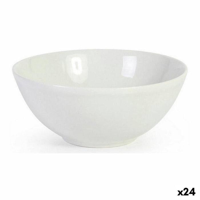 Castron La Mediterránea Monaco Ceramică Alb 16 x 7 cm (24 Unități)