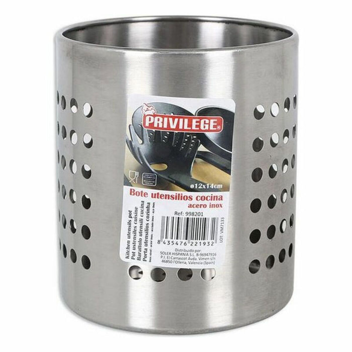 Suport pentru ustensile de bucătărie Privilege QT Oțel inoxidabil ø 10,3 x 13,2 cm