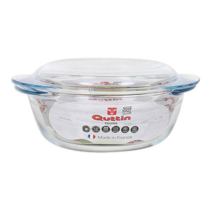 Caserolă Cu Capac Quttin Sticlă (1,6 + 0,5 L)