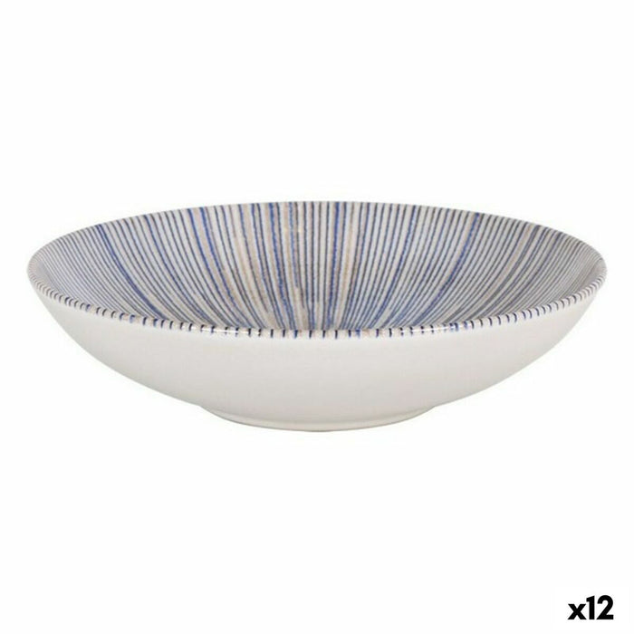 Farfurie Adâncă La Mediterránea Irys Porțelan (12 Unități) (ø 21 x 5,3 cm)