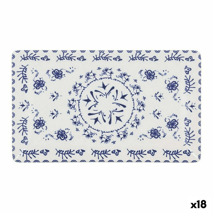 Platou pentru Servire La Mediterránea Blur Dreptunghiular 25 x 15 x 2 cm (18 Unități)