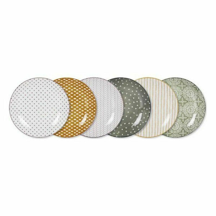 Platou pentru Servire La Mediterránea Mei Porțelan Rotundă (18 Unități) (ø 20,3 x 2,5 cm)