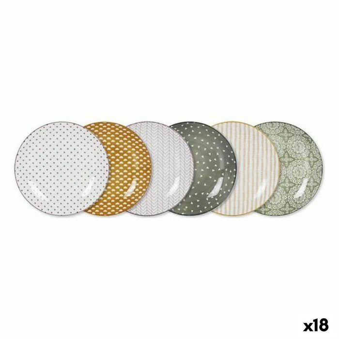 Platou pentru Servire La Mediterránea Mei Porțelan Rotundă (18 Unități) (ø 20,3 x 2,5 cm)