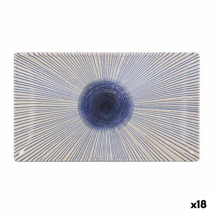 Platou pentru Servire La Mediterránea Irys Dreptunghiular 25 x 15 x 2 cm (18 Unități) (25 x 15 cm)