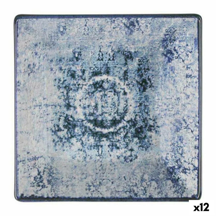 Farfurie pentru desert La Mediterránea Electra Porțelan 18 x 18 x 2 cm (12 Unități)