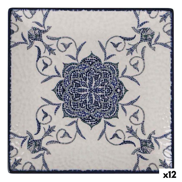 Farfurie pentru desert La Mediterránea Rosetta 18 x 18 x 2 cm (12 Unități)