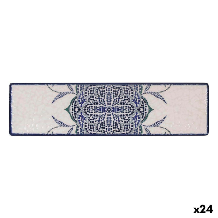 Platou pentru Servire La Mediterránea Rosetta Dreptunghiular 30 x 8 x 2 cm (24 Unități)