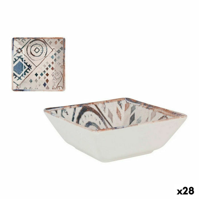 Bol La Mediterránea Grecia Porțelan Albastru Maro 13 x 13 x 5 cm (28 Unități)