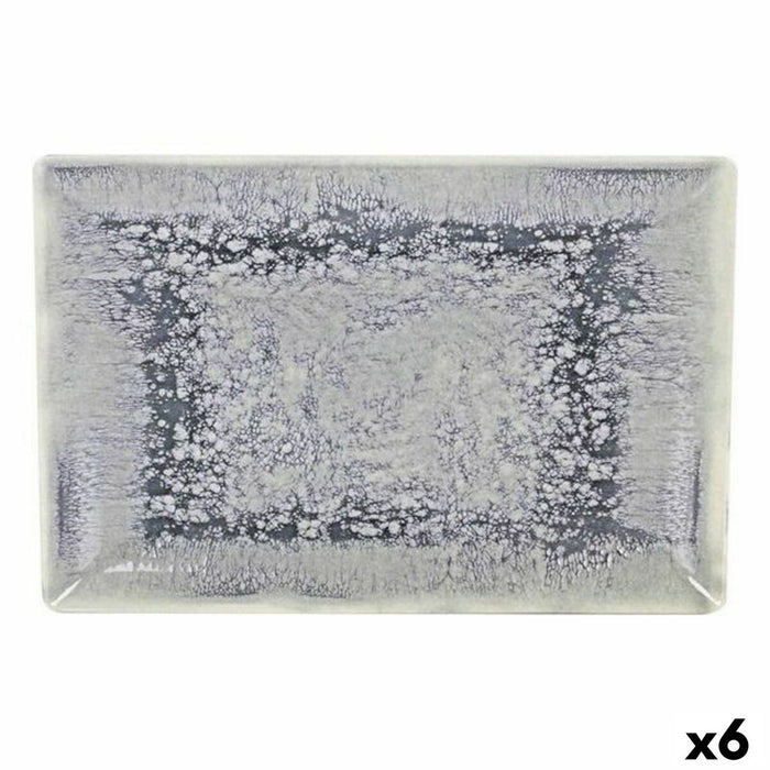 Platou pentru Servire La Mediterránea Adhara Porțelan Dreptunghiular 30 x 20 x 2,5 cm (6 Unități) (30 x 20 x 2,5 cm)