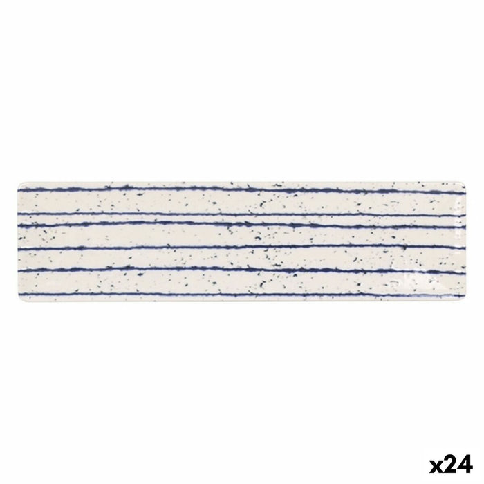 Platou pentru Servire La Mediterránea Arago Dreptunghiular 30 x 8 x 2 cm (24 Unități)