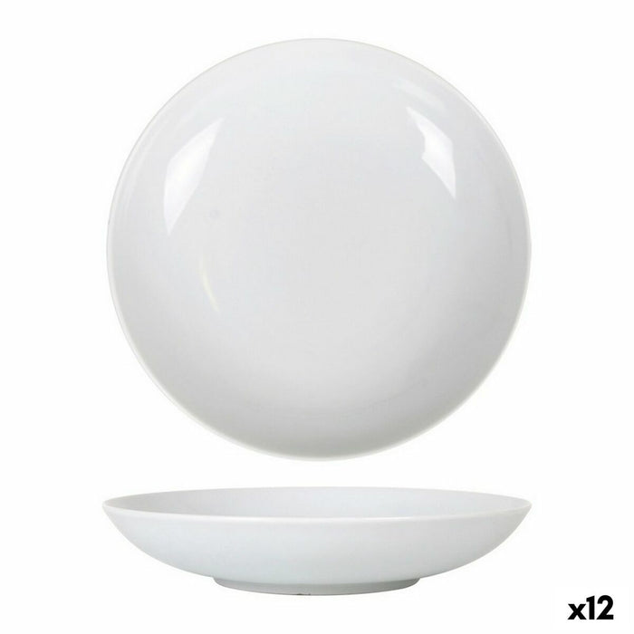 Farfurie Adâncă La Mediterránea Marina Porțelan Alb (12 Unități) (ø 20,5 cm)