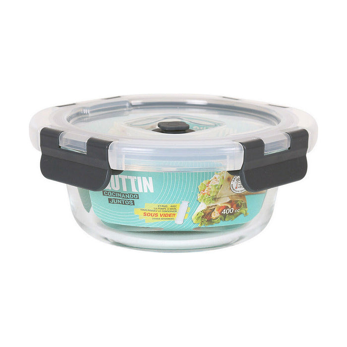 Cutie pentru Prânz Quttin Rotundă 400 ml (Ø 15 x 6,2 cm)