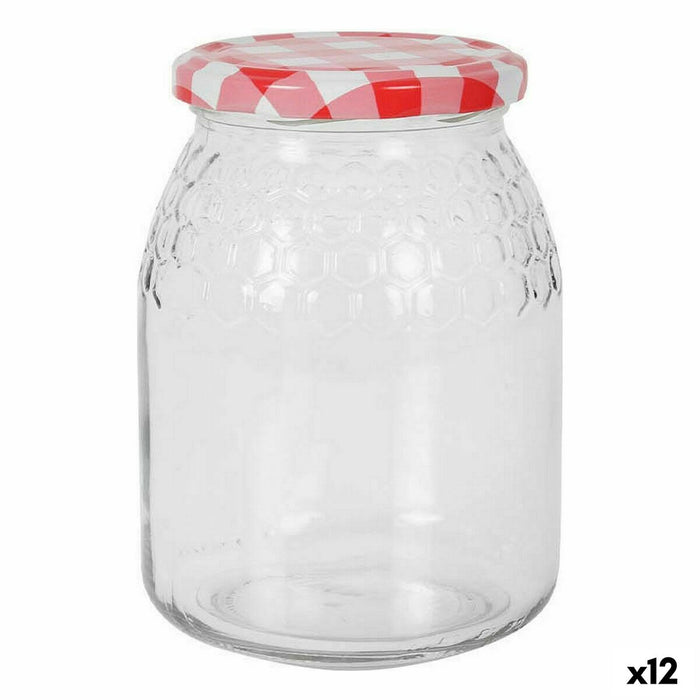 Borcan Mediterraneo Miere Sticlă (12 Unități)