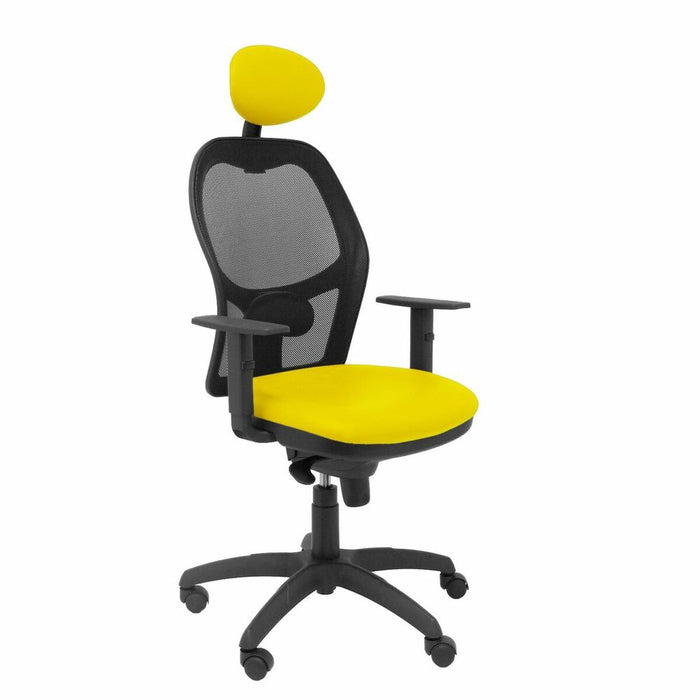 Scaun de birou cu pat Jorquera malla P&C SNSPAMC Galben