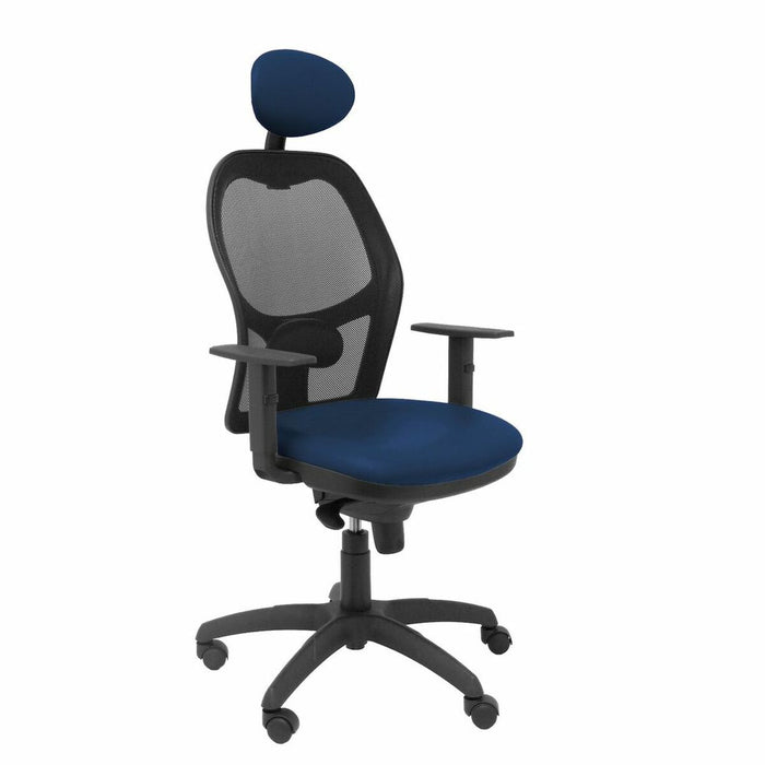 Scaun de birou cu pat Jorquera malla P&C NSPAZMC Bleumarin
