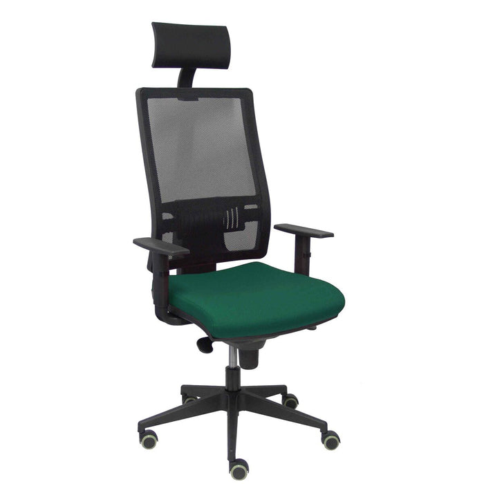 Scaun de birou cu pat Horna P&C BALI426 Verde inchis