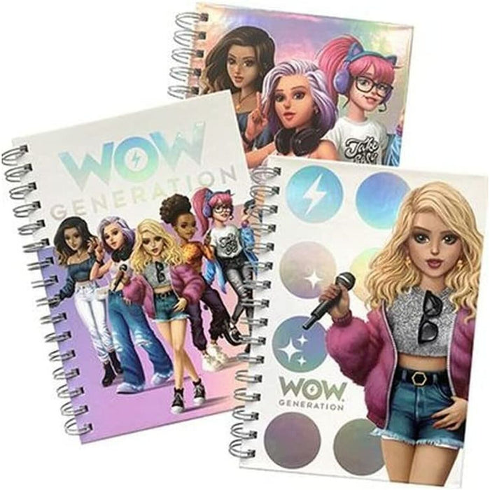 Notebook Wow Generation A5 Autocolante 80 Frunze Capac dur