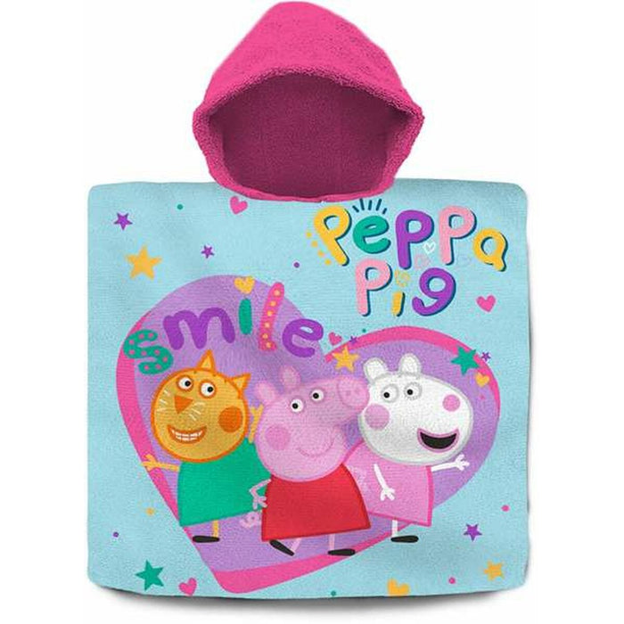 Prosop-Poncho cu Glugă Peppa Pig 60 x 120 cm