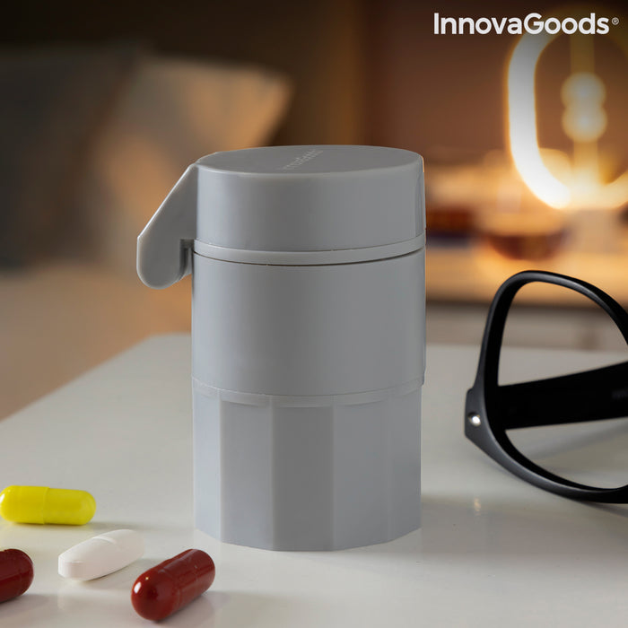 Dispenser de pastile 5 în 1 cu tăietor și concasor Fivlok InnovaGoods