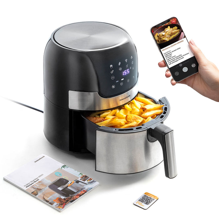 Friteuză fără Ulei InnovaGoods Fryinn 3500 Negru Oțel inoxidabil 1400 W 3,5 L