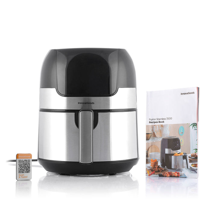 Friteuză fără Ulei InnovaGoods Fryinn 3500 Negru Oțel inoxidabil 1400 W 3,5 L