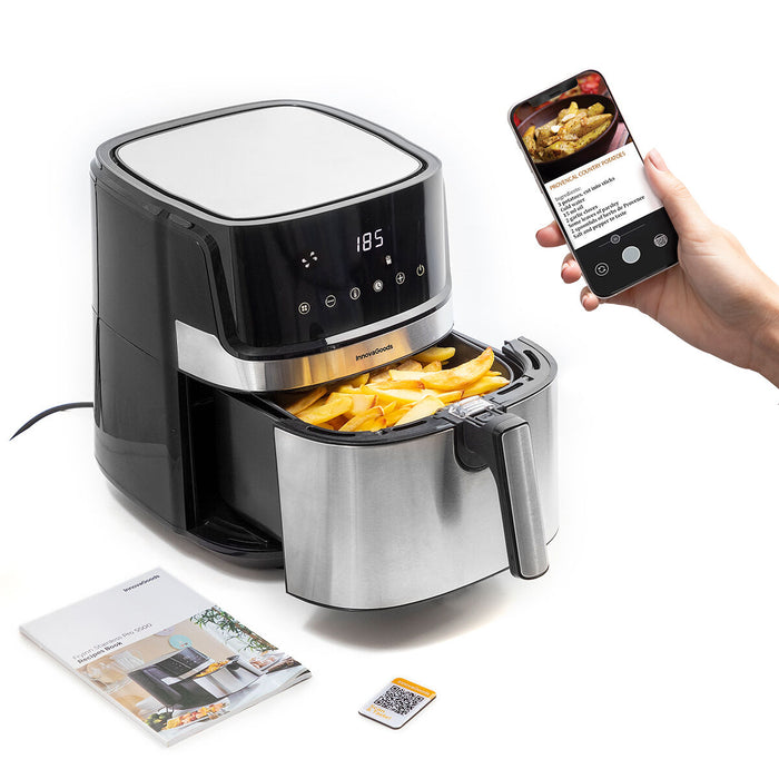 Friteuză fără Ulei InnovaGoods Fryinn Pro 5500 Negru Oțel inoxidabil 1700 W 5,5 L