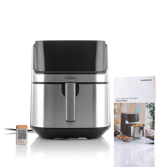Friteuză fără Ulei InnovaGoods Fryinn Pro 5500 Negru Oțel inoxidabil 1700 W 5,5 L