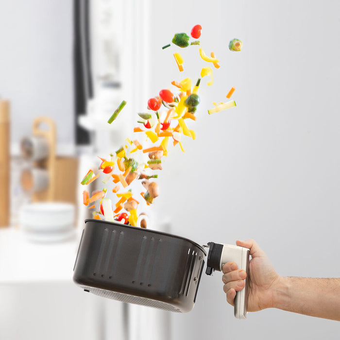 Friteuză fără Ulei InnovaGoods Vynner Pro 5500 Oțel inoxidabil Crem 1700 W 5,5 L
