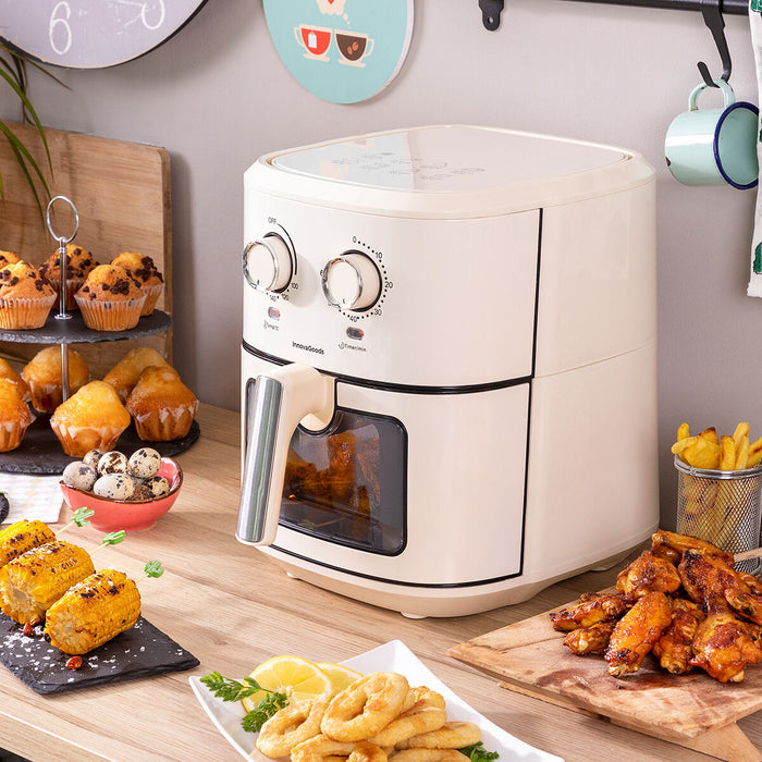 Friteuză fără Ulei InnovaGoods Vynner Pro 6500 Oțel inoxidabil Crem 1700 W 6,5 L