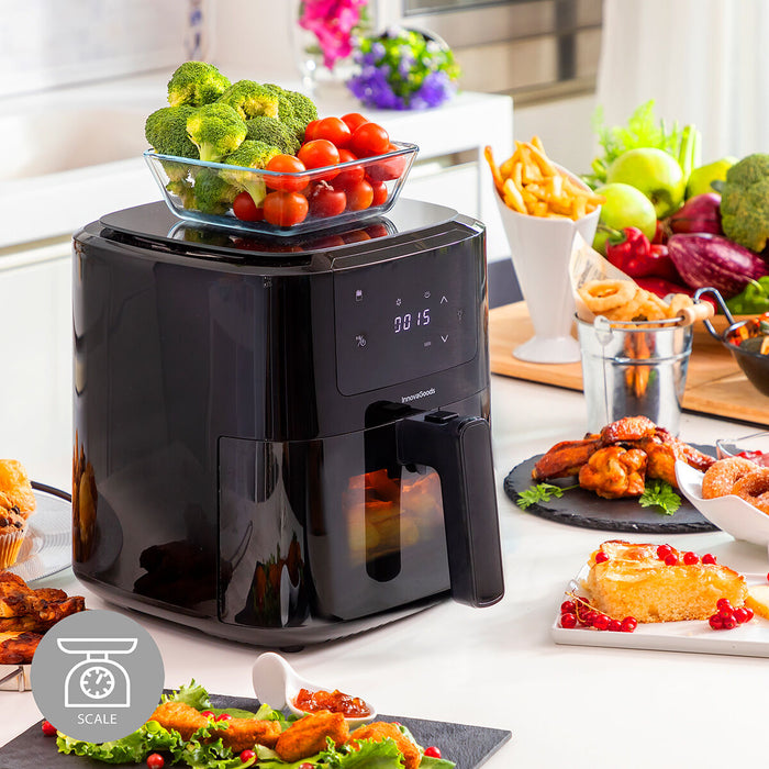 Friteuză fără ulei cu cântar InnovaGoods Fryinn Balance 5000 Negru Oțel inoxidabil 1500 W 5 L