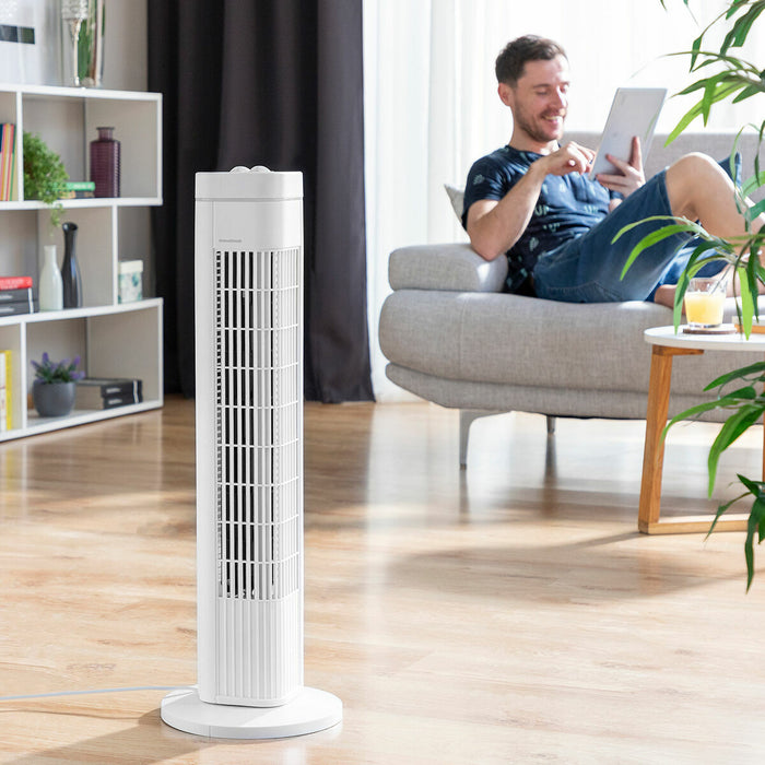Ventilator turn Fankol InnovaGoods Alb 50 W