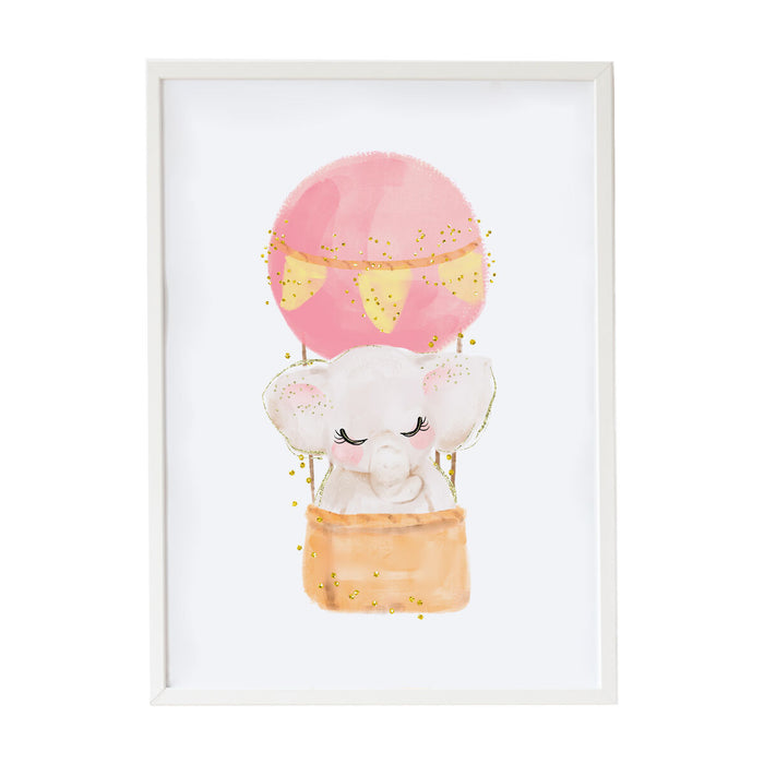 Tablou Crochetts Multicolor Lemn MDF 33 x 43 x 2 cm Elefant