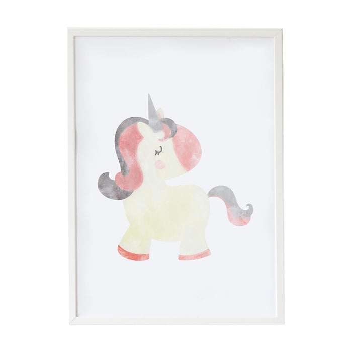 Tablou Crochetts Multicolor Lemn MDF 33 x 43 x 2 cm Unicorn