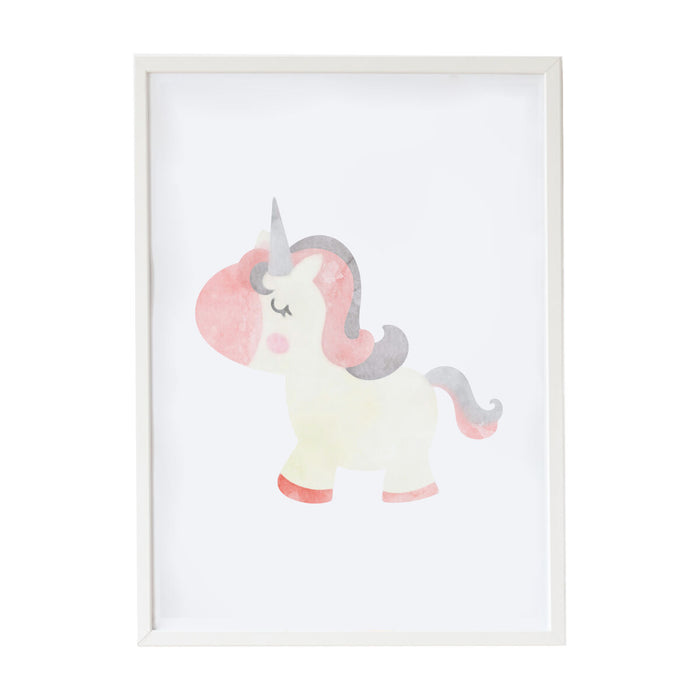 Tablou Crochetts Multicolor Lemn MDF 33 x 43 x 2 cm Unicorn