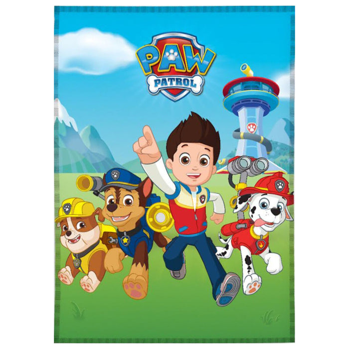 Pătură The Paw Patrol Funday 100 x 140 cm Albastru Roșu Poliester