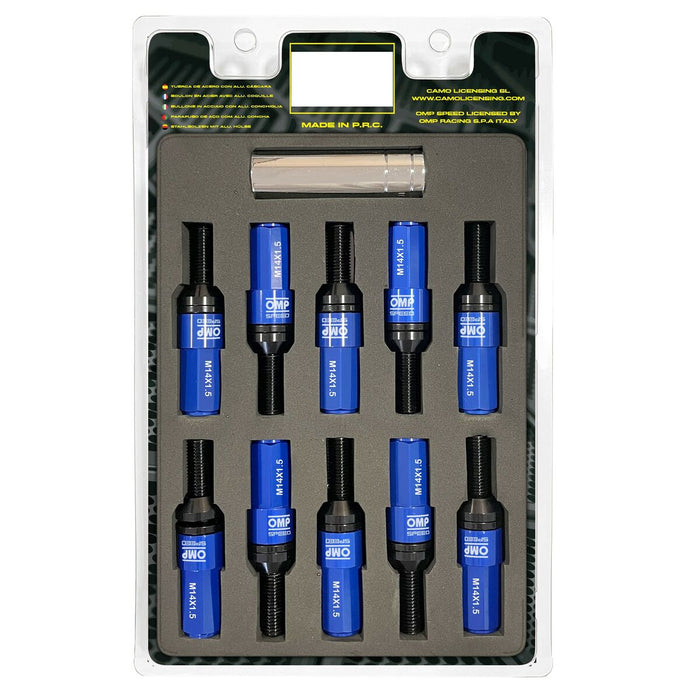 Set de șuruburi OMP OMPS09981407 28 mm Albastru M14 x 1,50