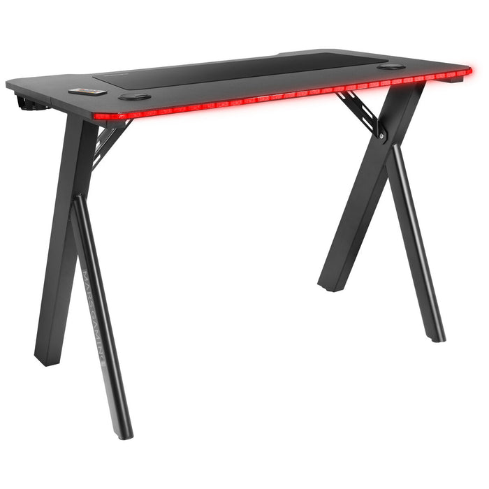 Birou Mars Gaming MGD100RGB 100 x 60 cm Negru Oțel