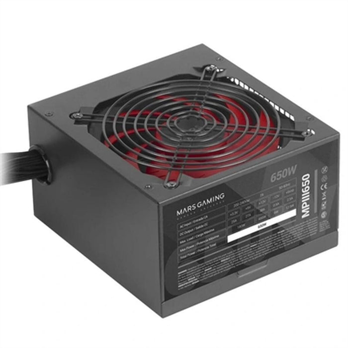 Sursă de Alimentare Mars Gaming MPIII 650 W 6 W CE - RoHS