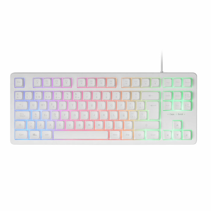 Tastatură Mars Gaming MK023 TKL FRGB Alb