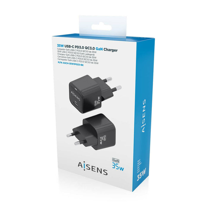 Încărcător de Perete Aisens ASCH-35W1P023-BK Negru 35 W (1 Unități)
