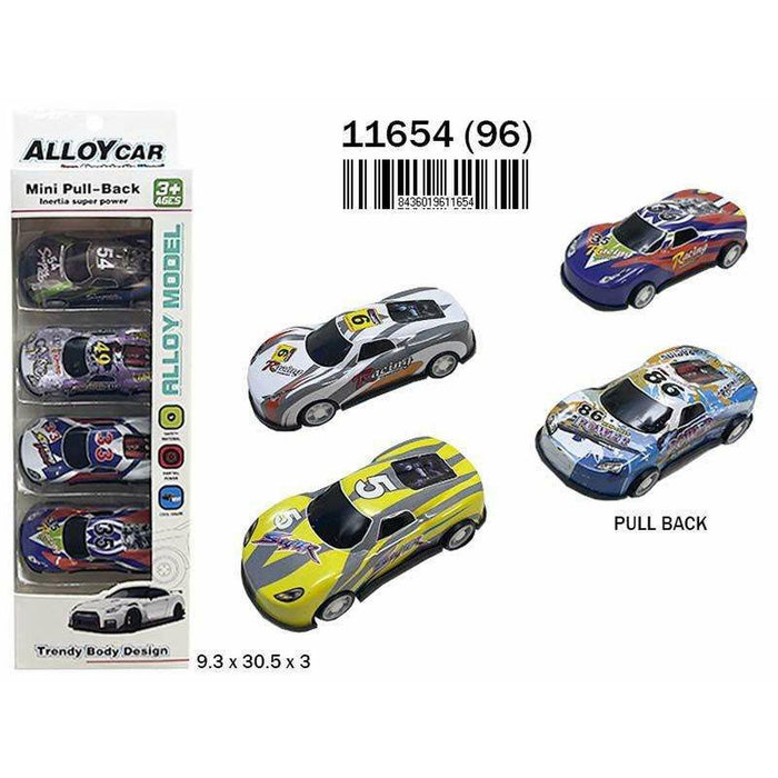 Set de Jucării cu Vehicule 9,3 x 30,5 x 3 cm Frecare/fricţiune 4 Piese