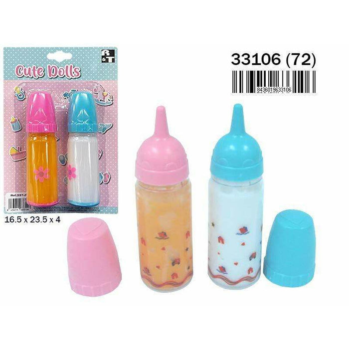 Set de sticle pentru bebeluși Cute Dolls 16,5 x 23,5 x 4 cm 2 Piese