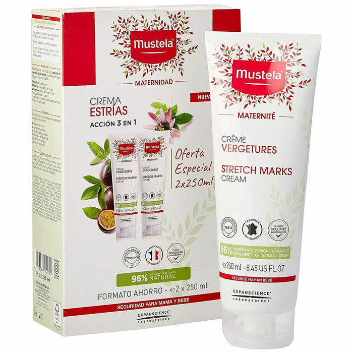 Cremă de Corp Antivergeturi Mustela 48623 3 în 1 (2 x 250 ml)
