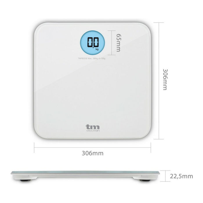 Cântar Digital de Baie TM Electron Alb