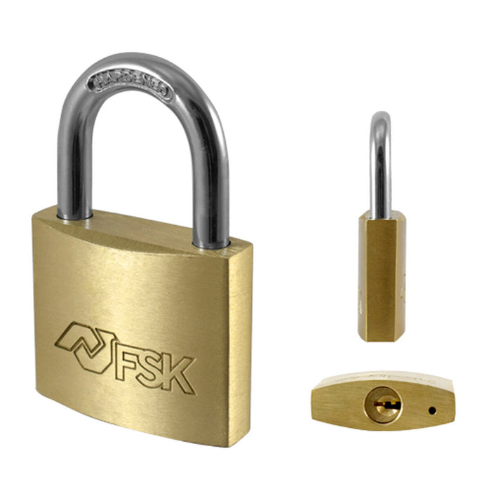 Lacăt cu cheie Ferrestock Alamă 30 mm