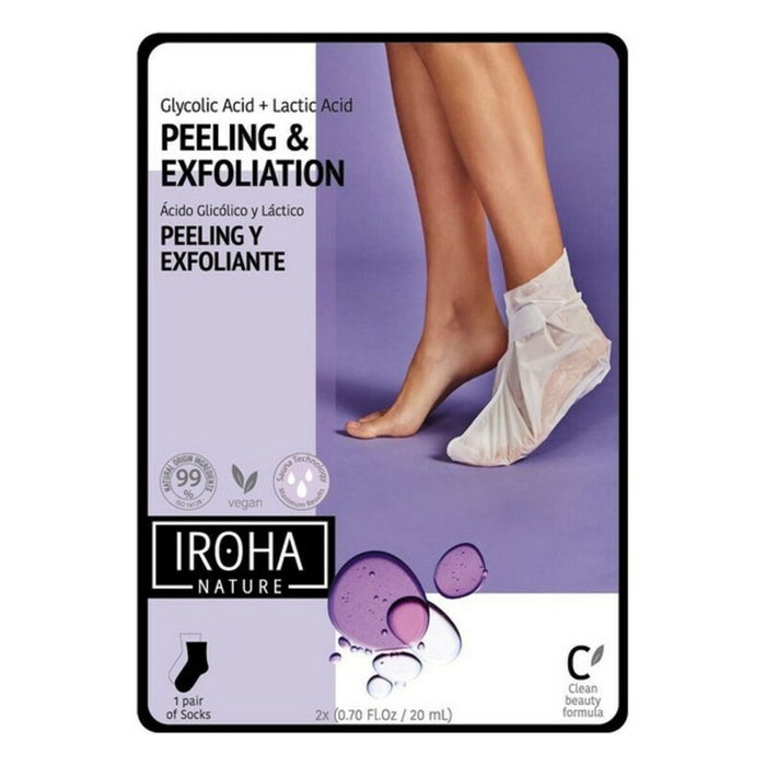 Șosete Hidratante Peeling and Exfoliation Lavender Iroha IN/FOOT-3 (1 Unități)