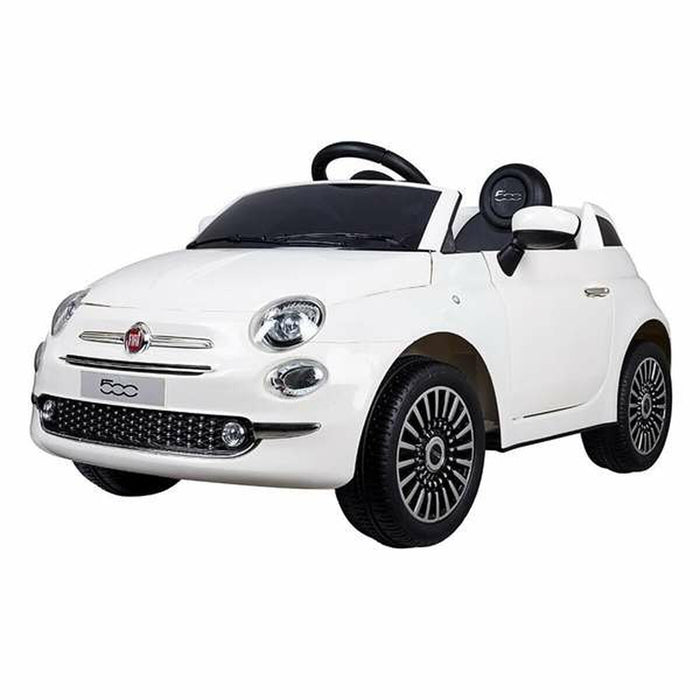 Mașinuță electrică pentru copii Fiat 500 Alb