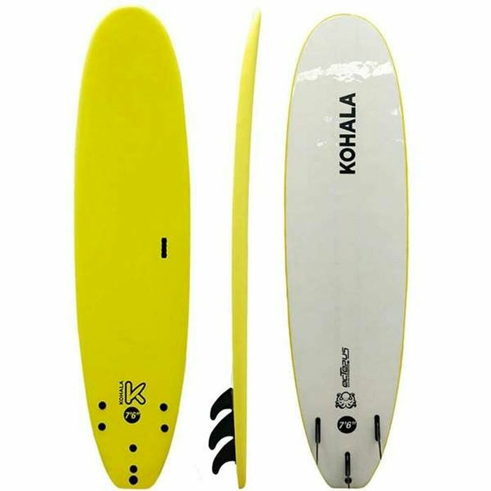 Masă de surf Soft 7'6" Galben Rigidă