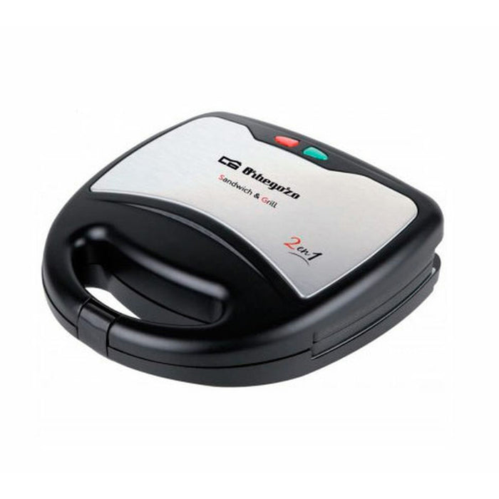 Aparat pentru Sandvișuri Orbegozo SW7250 Negru 750 W